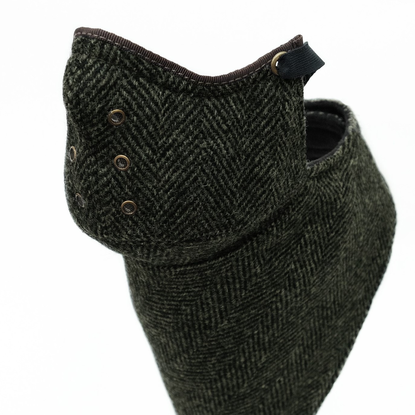 Masque cache-cou tweed "black khaki"